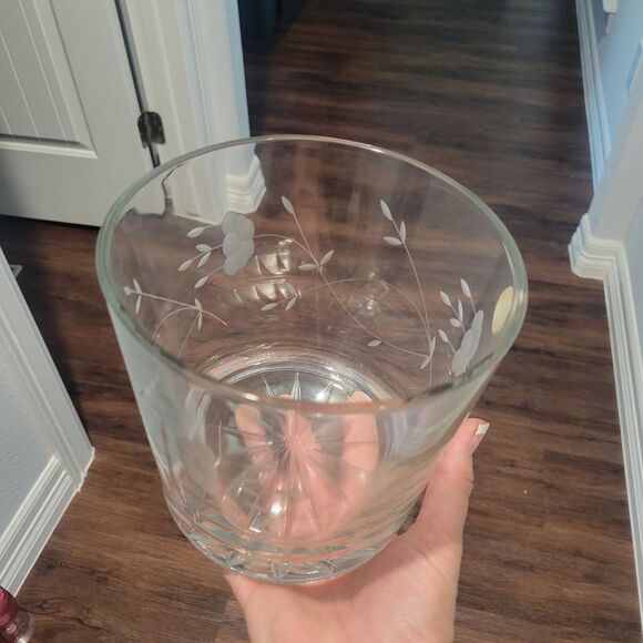 Vtg Princess House #522 Crystal Ice Bucket with Tongs in Box 5.5"H x 6"W - Picture 10 of 14